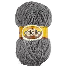 Пряжа Adelia "SOFIA" 100% полиэстер №41 серый - 10 мотков по 50 г