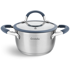 Кастрюля 1,6 литра KITCHEN FANTASY gray Cristelle