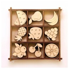 Набор украшений в коробке/10,5х10,5 /Фрукты Орландо