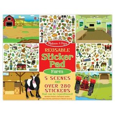 Melissa&Doug Набор стикеров с фоном "Ферма"
