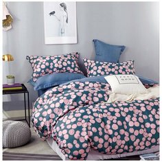 Постельное белье Розовые сны 2спальный, сатин, с наволочками 50x70, 2спСК-189-50-70