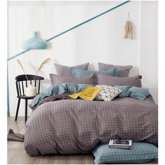 Постельное белье Розовые сны, евро размер с простыней на резинке 180*200, сатин, с навлочками 70x70, евроСК-291-70*70-180р