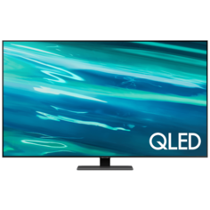 Телевизор QLED Samsung QE75Q80AAU 75" (2021), черный