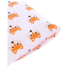 Бортик в кроватку со съемным чехлом Спаленка,12 шт. лисы рыжие