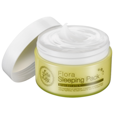 Konad LILA LILY FLORA SLEEPING PACK Ночная маска - крем для лица для увлажнения и сияния кожи, 80 мл