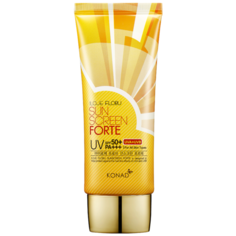 Konad ILOJE Flobu Sunscreen Forte Солнцезащитный корейский крем для лица и тела, SPF50+, PA+++, с алоэ вера и экстрактом зел чая, 70 мл