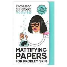 Professor SkinGOOD Матирующие салфетки для проблемной кожи Mattifying Papers for problem skin 50 шт. белый