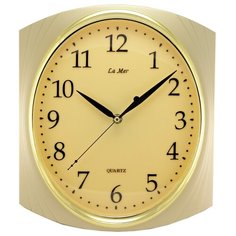 Часы настенные кварцевые La mer GD106 золотистый