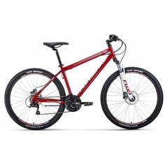 Горный (MTB) велосипед FORWARD Sporting 27.5 3.0 Disc (2020) темно-красный/серый 19" (требует финальной сборки)