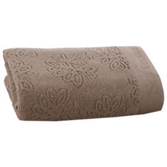 Soft Cotton Полотенце Leaf банное 75х150 см коричневый