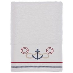 Tivolyo Полотенце Navy банное 75х150 см белый