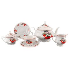 Чайный сервиз на 6 персон 15 предметов Leander "Соната /Вишенка" / 158467