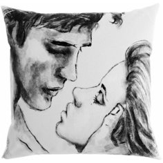 Подушка декоративная Сирень "Вместе навсегда", 40*40 см.