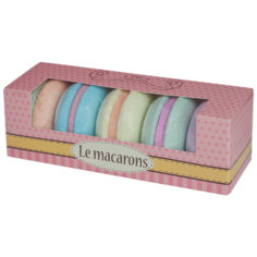 Набор шипучей соли для ванн "Le makarons" 5 шт. по 50 г. вес 250 г. Лаборатория Катрин