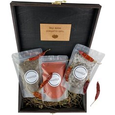 "Подарочный набор авторской соли и перцев Anastasiya Blizkaya, 350 гр" ИП Близкая А.П.