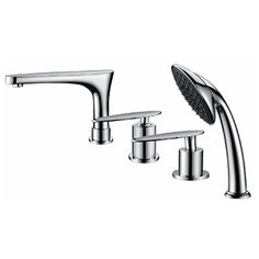 Смеситель для ванны на 4 отверстий Kaiser Star 02222 Chrome