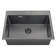 Мойка нержавеющая для кухни Kaiser 600x450x220 KSM-6046 Black