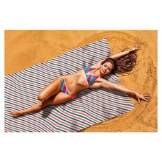 Пляжное Покрывало стеганое Сирень "Морской мотив", 145*200 см.