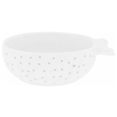 Пиала "Happy/Dots/Hearts: White Dots Нeart", серый Bastion Collections