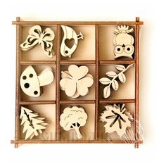 Набор украшений в коробке/10,5х10,5 /Природа Орландо