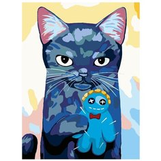 Любимая игрушка-человечек Раскраска картина по номерам на холсте