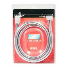 Шланг для душа Kaiser 0058 1,5м усил. Isiflex/Grey в блистере