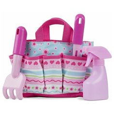 Melissa&Doug Sunny Patch Набор для садоводства в сумочке, розовый