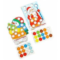 WoodlandToys Мозаика "Дед Мороз и Снеговик"