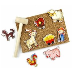 WoodlandToys Конструктор "Веселые гвоздики" Ферма