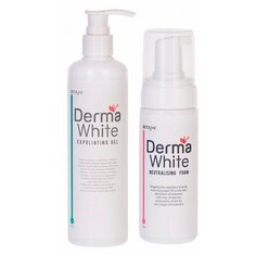 Stayve DermaWhite Набор, гель-пилинг 290 мл и пенка 150 мл для для лица / для его нейтрализации