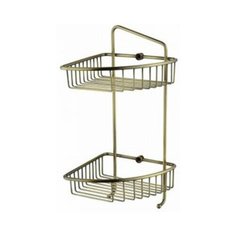 Полка настенная двойная угловая Kaiser KH-5071 Bronze