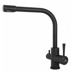 Смеситель для кухни под фильтр Kaiser Merkur 26044-12 Black SandBeige (цв.308)