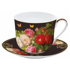 Чашка и блюдце для завтрака "Victorian Garden" в подарочной упаковке Easy Life