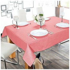 Скатерть Nadzejka "Анита", коралловый, 150*220 см