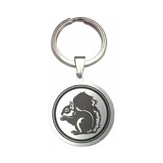 Брелок талисман оберег амулет славянский гороскоп на ключи, сумку металлический сувенир, подарок с гравировкой "Огненная векша (Белка)" ОптимаБизнес