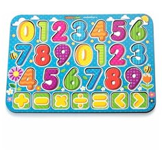 WoodlandToys Рамка-вкладыш "Изучаем цифры и знаки" 091203