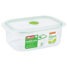 Контейнер MATCH UPS REALSEAL с клапаном прямоугольный 2л Decor