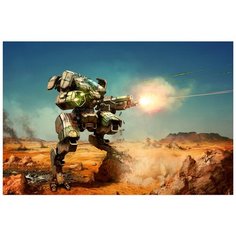 Картина на холсте с подрамником ХитАрт "Робот" 80x52 см