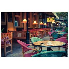 Картина на холсте с подрамником ХитАрт "Цветные стулья" 100x68 см