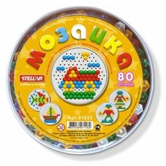 Мозаика круглая, диаметр 13 мм, 80 шт Стеллар