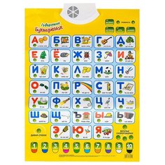 Обучающий плакат Электронный звуковой плакат Play Smart "Говорящий Букваренок" в коробке