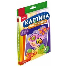 Картина из пластилина LORI Птичка (Пз/Пл-008)