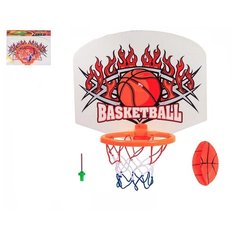 Набор для игры в баскетбол (корзина, щит, мяч, игла, крепеж) S+S Toys