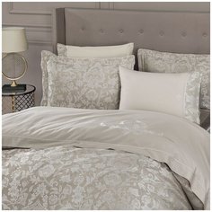 Комплект постельного белья Tivolyo home FORTUNY лен бежевый (Евро)