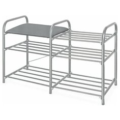 Обувница InHome ЭТИ3 , размер (ШхГ): 79х33 см , цвет: серый/серый