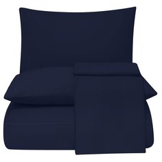 Комплект постельного белья Tivolyo home CASUAL синий (Евро)