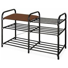 Обувница InHome ЭТИ3 , размер (ШхГ): 79х33 см , цвет: черный/коричневый