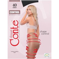 Колготки Conte Elegant Control, 40 den, размер 3, nero (черный)