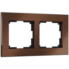 Рамка на 2 поста Werkel (коричневый алюминий) W0021714