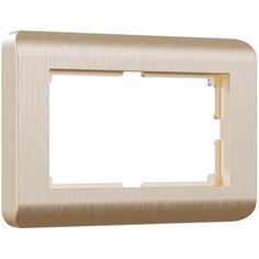 Рамка для двойной розетки шампань Werkel W0082111/ Рамка для двойной розетки Stream (шампань)